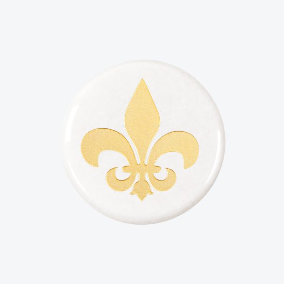 Fleur De Lis Marble Coaster