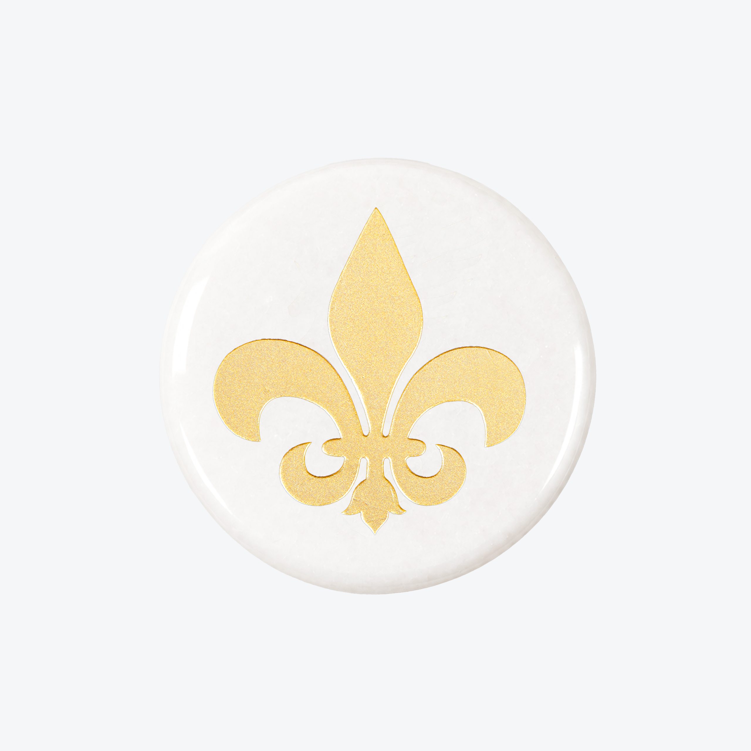 Fleur De Lis Marble Coaster – 1