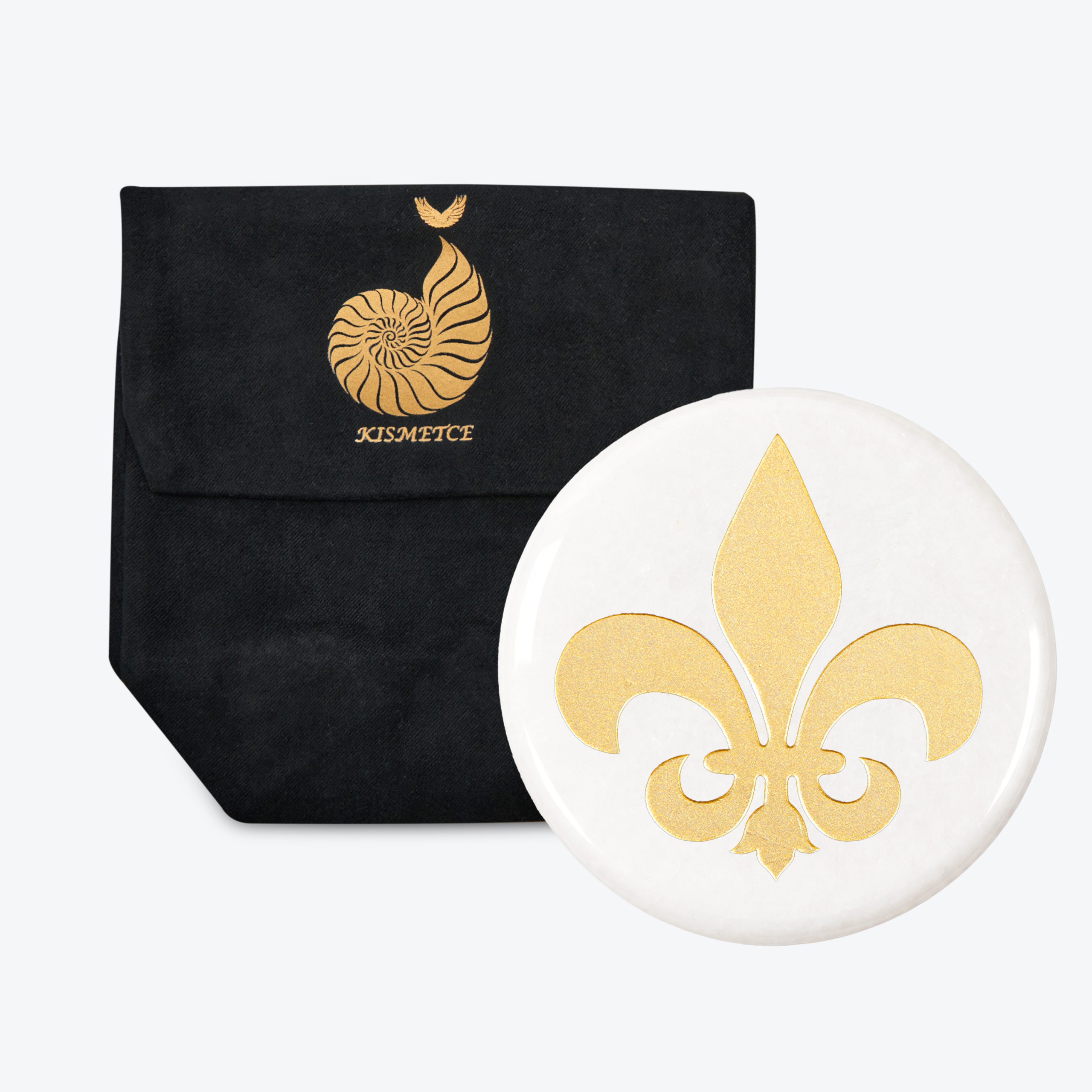 Fleur De Lis Marble Coaster – 4