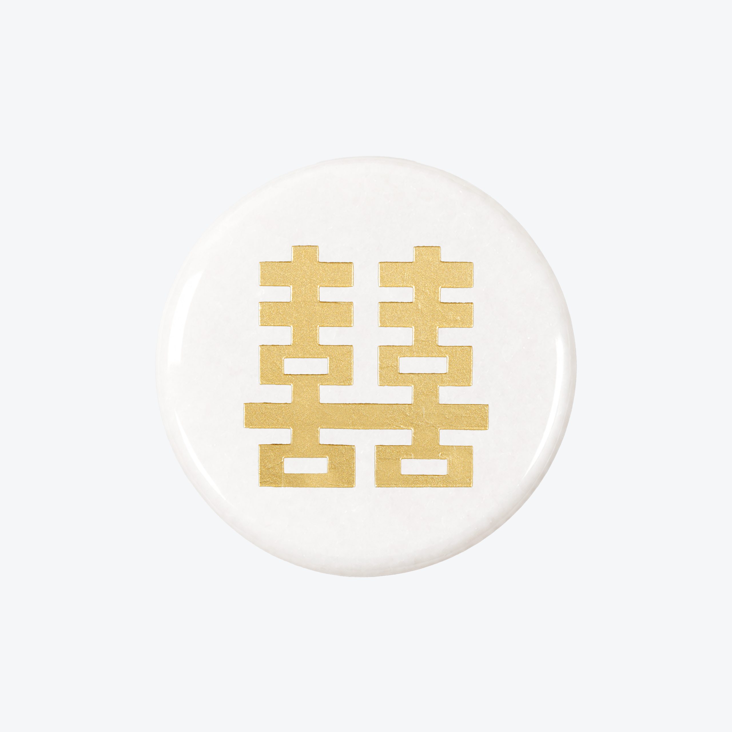 Double Happiness Marble Coaster – 1