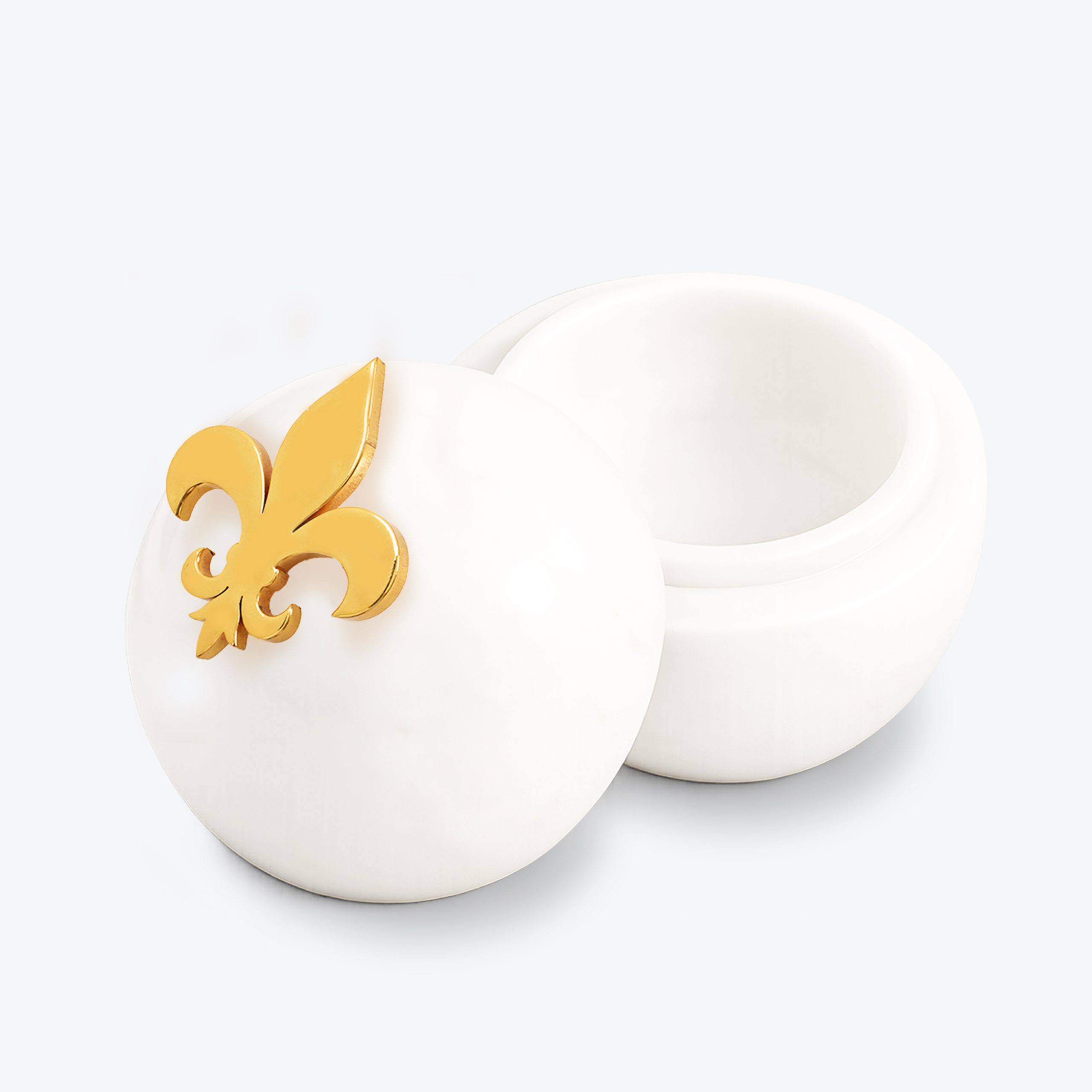 Fleur De Lis Mermer Bonbonnière – 3